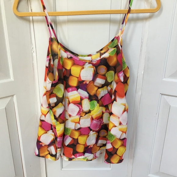 Topshop Colorful Candy Top - Picture 8 of 8